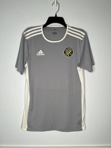 Adidas Columbus Crew Training Jersey Mens Small Gray Soccer Climalite MLS Cover