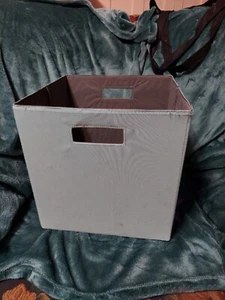 Folding Cloth Storage Bin Cute Light Blue Solid - Picture 1 of 5