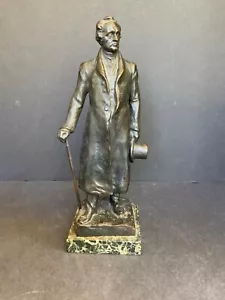 HANS MULLER BRONZE GENTLEMAN SCULPTURE - Picture 1 of 9