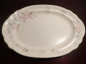 Pfaltzgraff Tea Rose Large 14.75” Oval Serving Platter de - Picture 1 of 3