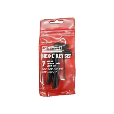 Eklind 7 Pc Hex-L Key Set 5/64-1/4" Eklind Quality Alloy Steel Standard 69207 - Image 1 of 2