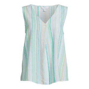 Women's Cool Combo Time and Tru Woven Tank Top size L (12-14) - Picture 1 of 4