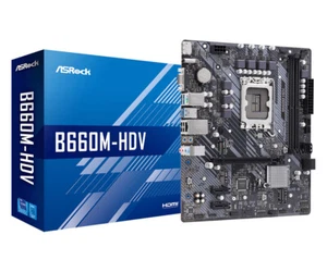 Carte mère ASROCK B660M-HDV Intel série B660 CPU (LGA1700) compatible MicroATX - Photo 1/5