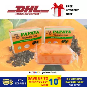 10 Boxes New RDL Papaya Sunscreen Whitening Soap With Vitamin A,C&E - Picture 1 of 6