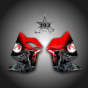 SKI DOO REV XP MOTO DE NIEVE TRINEO GRÁFICOS CALCOMANÍA PEGATINA PANEL LATERAL GUARDIÁN ROJO - Imagen 1 de 1