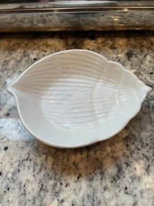 fitz and floyd Shell Soap Dish White 8” Trinket Cape Coral Home - Picture 1 of 6