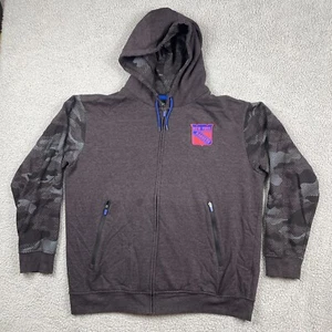 New York Rangers Hoodie Mens XL Gray Camo Fanatics Full Zip Sweatshirt NHL - Picture 1 of 10