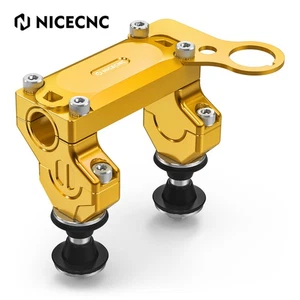 NICECNC For Suzuki DRZ400SM 2005-2024 Offset Handlebar Riser Brakcet Gold - Picture 1 of 13