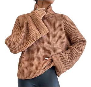 Shein Women’s Brown Knit Sweater Large - Picture 1 of 7