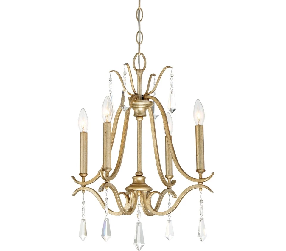Minka Lavery Laurel Estate, 4-Light Chandelier, 240 Total Watts, Brio Gold - Image 1 of 1