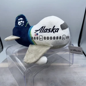 Daron Alaska Airline Plush Airplane Toy Aviation Stuffed  9” - Picture 1 of 8