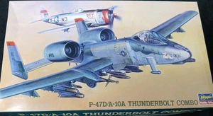P-47D/A-10A Thunderbolt Double Plane Combo geöffnete Box mit kompletten Sets - Bild 1 von 14