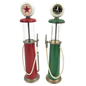 Vintage Visible Gas Pump Miniature Replica Texaco & Marathon - Picture 1 of 8