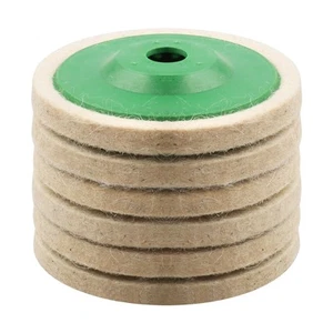 6 Pack 4.5 Inch Wool Felt Polishing Wheel Disc, 4 1/2 Buffing Wheel for Angle... - Picture 1 of 6