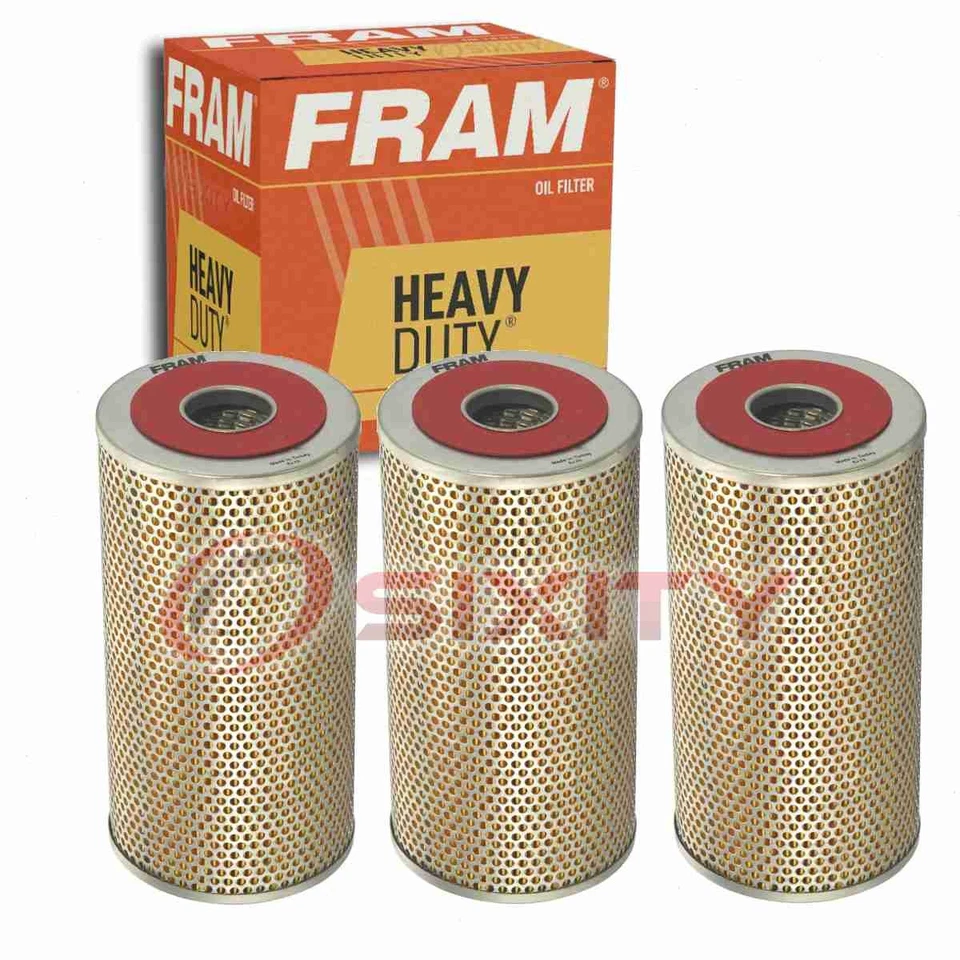 3 pc FRAM Heavy Duty CH33APL Engine Oil Filters for LF819 51133 2249-A6 Oil xx - Image 1 of 4