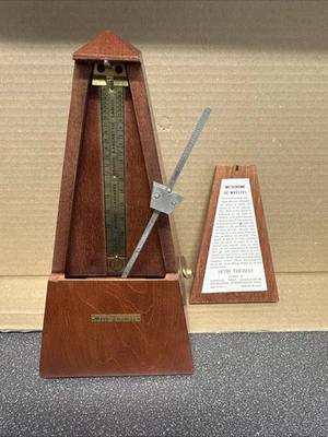 Seth Thomas Metrónomo De Maëlzel E873-111 ISS3 Nogal FUNCIONA Foto 1 de 4