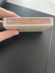 Personal Report Generator Texas Instruments TI-99 Cartridge Only - Picture 1 of 5