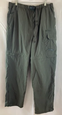 Gander Mountain Guide Series Convertible Pants Gray/green XL/36/32 Pockets  Belt - Image 1 of 4