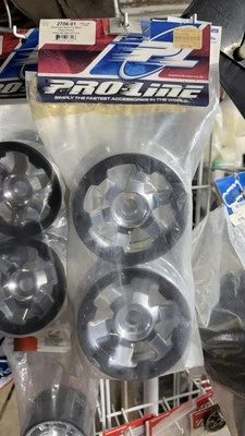 Proline 2706-01 1/5 Scale Desperado Bead-loc Chrome, Front 5B, F&R 5T (4) - Image 1 of 4