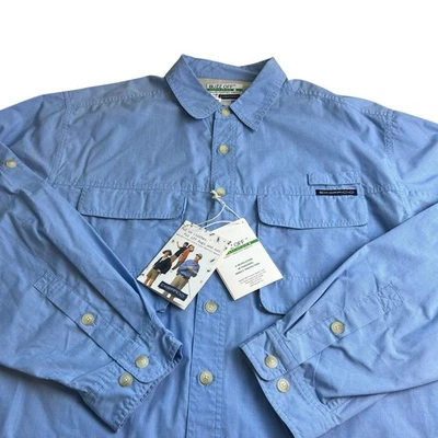 ExOfficio Buzz Off NEW Blue Insect Shield/Repellant Shirt Mens XL Fishing Shirt - Image 1 of 4