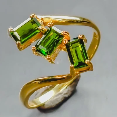 Handmade Natural Tourmaline Ring 925 Sterling Silver Size 7 /R439162 - Image 1 of 4