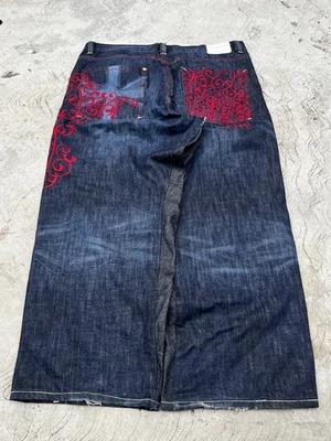 Y2K Baggy Coogi Jeans 42x30 Embroidered Wide Leg Denim Hip Hop Skater Streetwear - Image 1 of 4