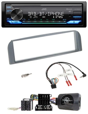 JVC Bluetooth DAB USB Lenkrad Autoradio für Alfa 147 GT 2007-2010 anthrazit - Bild 1 von 4