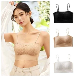 Traceless Lace Wireless Bra Push Up Underwear Seamless Bras  Sport - Picture 1 of 15
