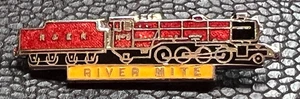 RIVER MITE R.&E.R. LOCOMOTIVE TRAIN ENGINE ENAMEL PIN BADGE - Picture 1 of 3