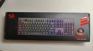 Redragon Wired 104 Mechanical Gaming Keyboard Aluminum Frame RGB Backlit K565 - Picture 1 of 7