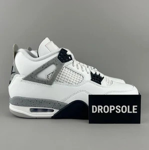🔥 Nike Jordan 4 Retro White Cement | Größe 10 Herren | Weiß | FV5029-100 - Bild 1 von 6