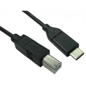 USB 2.0 Type C to USB B Printer Cable - 3 Metres - Afbeelding 1 van 1