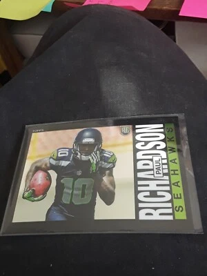 Paul Richardson SP Rookie Black Parallel 2014 Topps Seattle Seahawks - Image 1 of 2