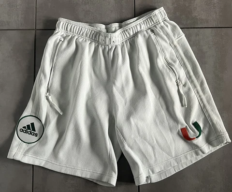 Miami Hurricanes Adidas Zero Dye Aeroready Shorts Men’s Size Medium (cream) Cover