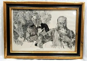 Charles Dana Gibson Print Eccentric Relative Becomes An Object Of Interest - Picture 1 of 7