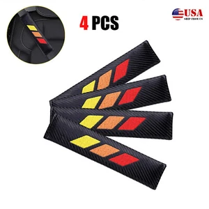 4PCS For Toyota Corolla Embroidered Car Seat Belt Shoulder Pad Comfortable N9 - Foto 1 di 12