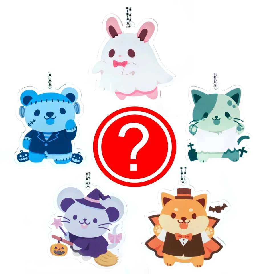 Kawaii Goth Halloween Keychain  Blind Box Toy Capsule Japan 1 Random Figure - image 1 of 4