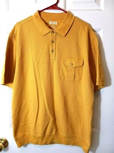 DULUTH Trading Co. Cotton Yellow Men's Polo Shirt Size M - Imagen 1 de 3