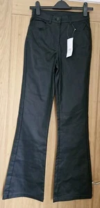 Nwt black coated bootcut jeans size 24 - Picture 1 of 5