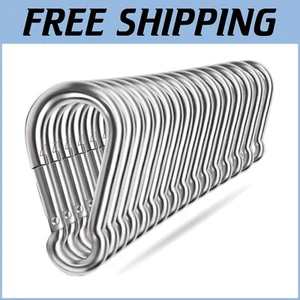 Durable Pear-Shaped 304 Stainless Steel Snap Hooks - Quick Attach Connector Set - Picture 1 of 9