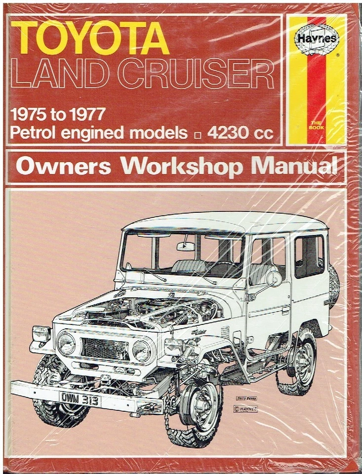 TOYOTA LAND CRUISER FJ40 FJ43 FJ45 FJ55 FJ60 4.2 PETROL '75-77 REPAIR MANUAL NEW - Image 1 of 1