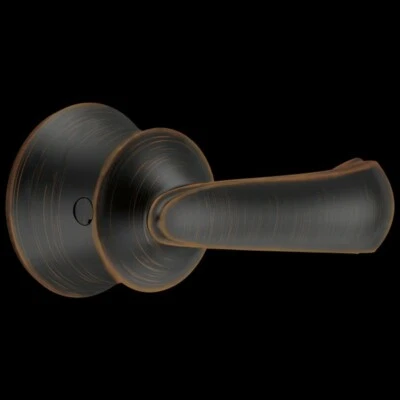 Torneira de banheira e chuveiro Delta Cassidy curva francesa cabo de alavanca de metal bronze - Imagem 1 de 3