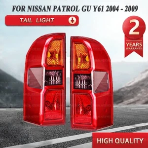 New Pair LH&RH Upgrade Red Tail Lights Fits Nissan GU Patrol 2004-2016 Y61 Wagon - Picture 1 of 3