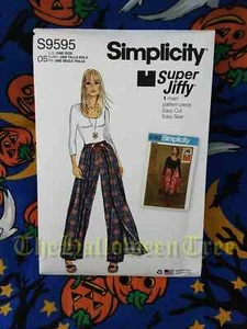 Simplicity 9595 wrap pants Sewing Pattern tie pants festival hippie 60S S9595 - Picture 1 of 3