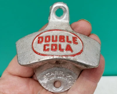 Double Cola Starr X Bottle Opener Wall Mount Cast Iron 1943 Patent 2333088 USA - Image 1 of 4