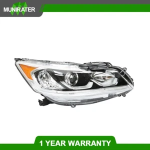 Fit For Honda Accord 2016-2017 Headlamp Headlight Passenger Side Halogen w/DRL - Picture 1 of 12