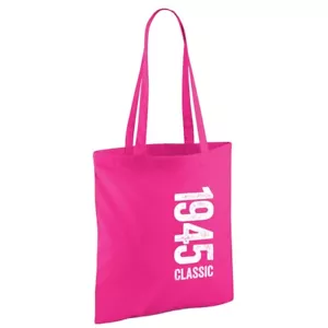 80th Birthday Gift Bag Age 80 Birthday Idea Light Weight Foldable Reusable Tote - Picture 1 of 18