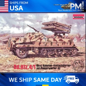 Roden 714 SD.KFZ. 4/1 Panzerwerfer 42 (Late) German SAU WWII model kit 1/72 - Picture 1 of 12
