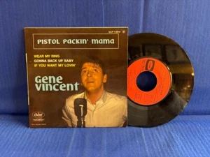 GENE VINCENT PISTOL PACKIN CAPITOL 20616. ORIGINAL FRANCE 45T/7' EXC+ - Picture 1 of 3