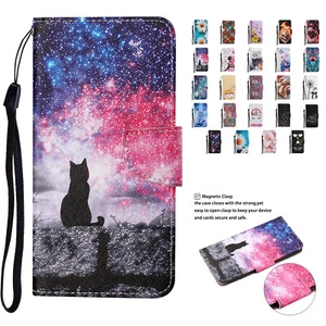 For Huawei Honor 10 Lite P40 Lite P30 Flip Wallet Stand Phone Cover Leather Case - Picture 1 of 23